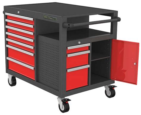 westward metal tool box|westward rolling tool box.